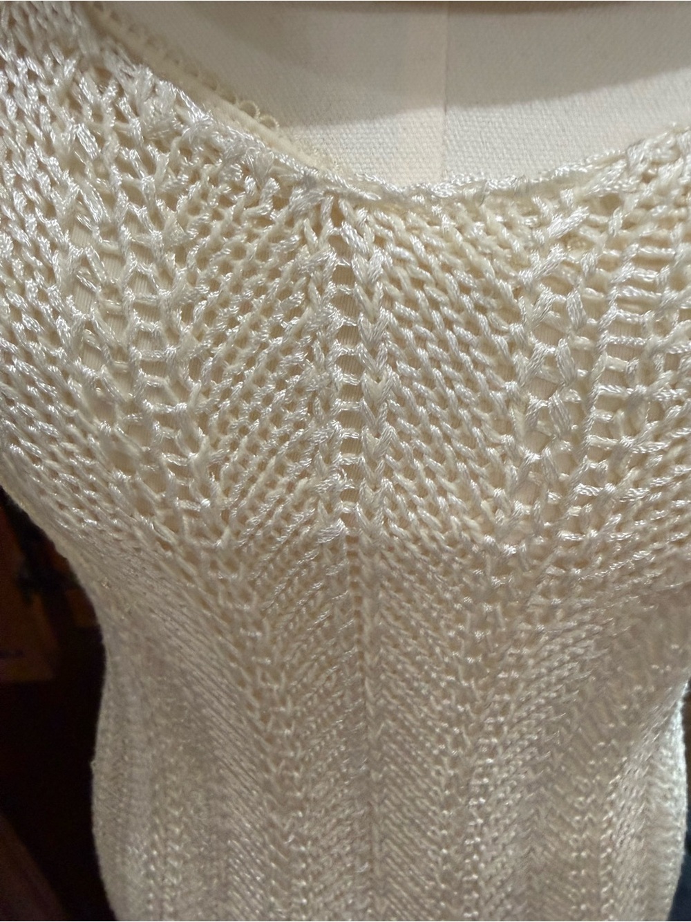 Zimmermann Wonderland Tie Shoulder Knit Maxi Dress Cream AU 0 / US 4 NWT - Picture 5 of 7